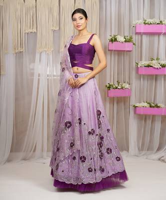 SKIRT LEHANGA WITH BLOUSE AND DUPATTA 4