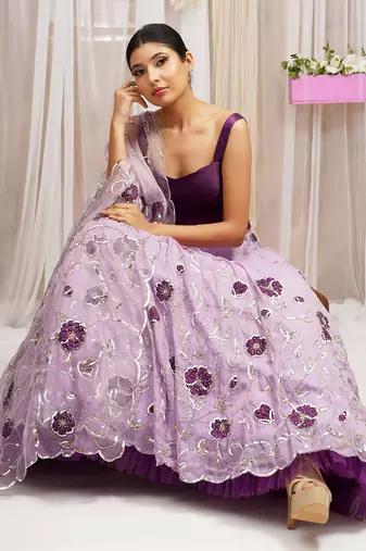SKIRT LEHANGA WITH BLOUSE AND DUPATTA