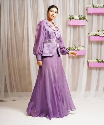 BLAZER COAT AND SHARARA/ CO - ORD SET 2