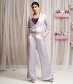 BLAZER COAT WITH INNER AND PANTS/ CO - ORD SET