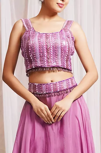 CAP SET WITH BLOUSE AND SHARARA