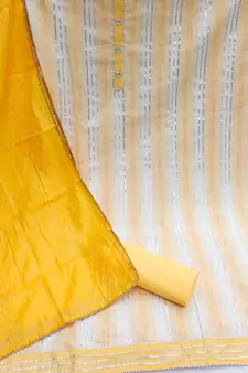 Yellow gotta patti pure cotton salwar
