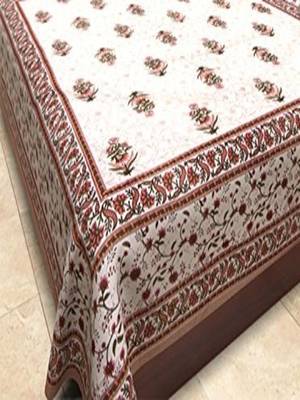 Runjhun Queen Size 100% Comfort Soft Cotton  Rajasthani Jaipuri Traditional Double Bedsheets With 2 Pillow Covers 2
