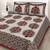 Runjhun Queen Size 100% Comfort Soft Cotton  Rajasthani Jaipuri Traditional Double Bedsheets With 2 Pillow Covers