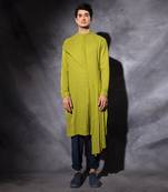 Yellow Draped Kurta 