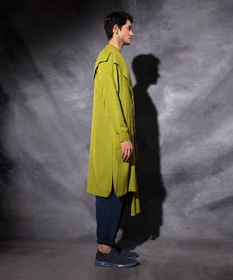 Yellow Draped Kurta  5