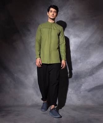 Green  Classic Shirt  1