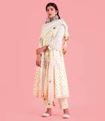 Frozen Off White A-Line Kurta Set