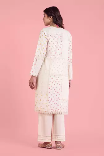Frozen Off White Patchwork Jacket