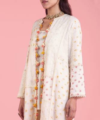 Frozen Off White Patchwork Jacket 4