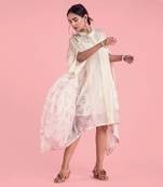 Frozen Off White Kaftan Dress
