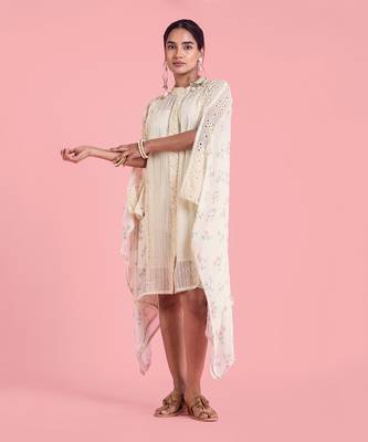 Frozen Off White Kaftan Dress 2