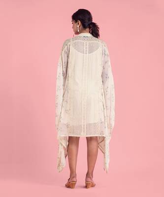 Frozen Off White Kaftan Dress 3