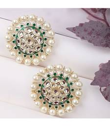 Kundan and Pearl Studded Style Statement Studs