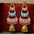 Traditional Enameled Multicolor Dangle Drop Jhumka Earring