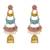 Traditional Enameled Multicolor Dangle Drop Jhumka Earring