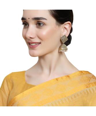 Antique Gold Plated Classic Jhumka Earring for Girls and Women 2
