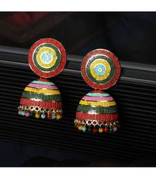 Enameled Multicolor Statement Jhumka Earring for Girls and Women