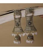 Antique Gold Dangle Drop Statement Jhumka Earring for Girls and Women