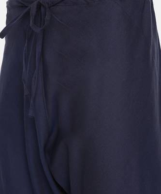 Blue Printed Silk Kurta Set 6