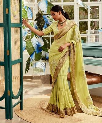 Green Saree 1