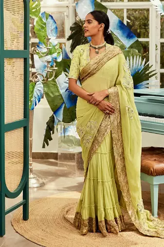 Green Saree