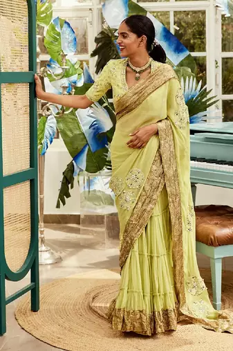 Green Saree