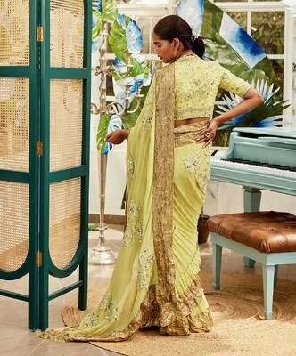 Green Saree 4