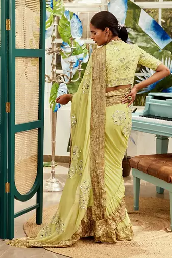 Green Saree