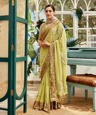 Green Saree 1
