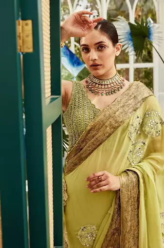 Green Saree