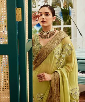 Green Saree 3