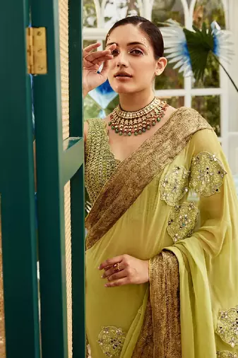 Green Saree