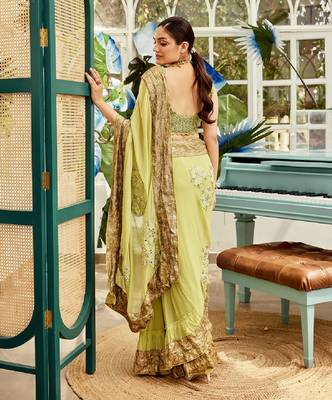 Green Saree 4