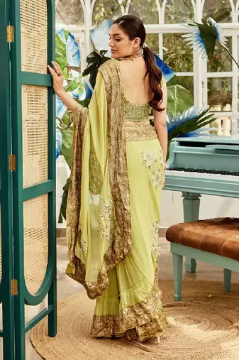 Green Saree