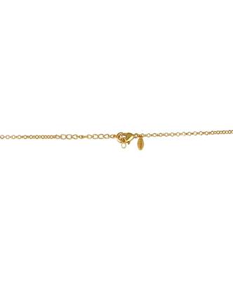 Lotus Globe Long Necklace In Pink Enamel 2