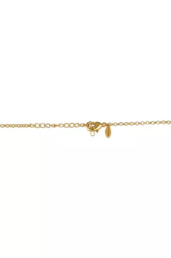 Lotus Globe Long Necklace In Pink Enamel