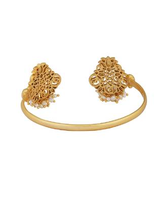 Glory Lotus Cuff Bracelet In Pink Enamel 3