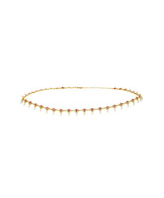 Threads Of Lotus Delicate Waistbelt In Pink Enamel 2