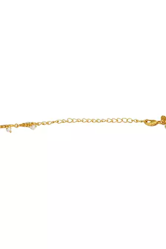 Threads Of Lotus Delicate Waistbelt In White Enamel