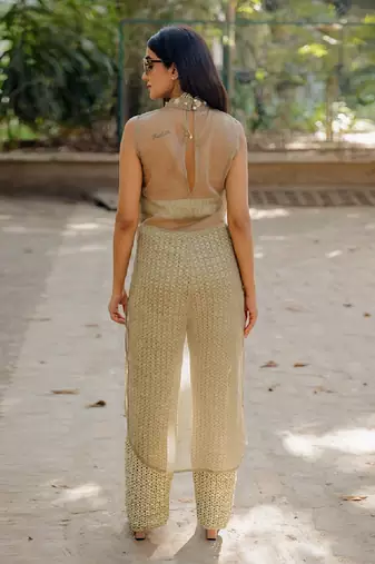 Olive Mesh Pant