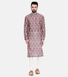 Silk Chanderi Printed Kurta Set