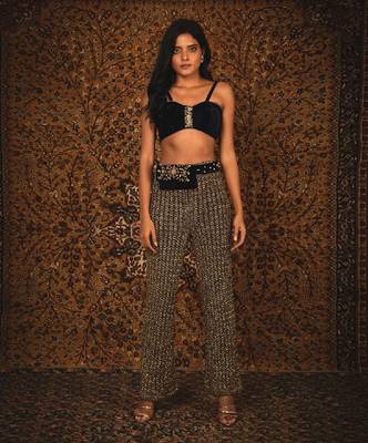 Blue Shehzadi Pant Set 2