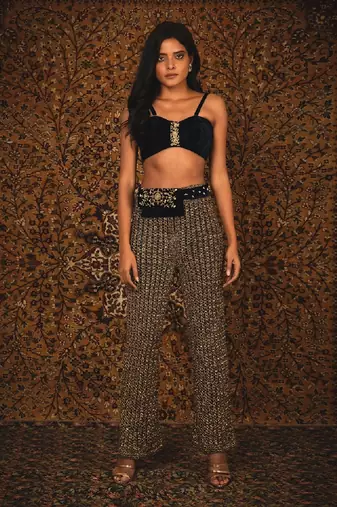 Blue Shehzadi Pant Set