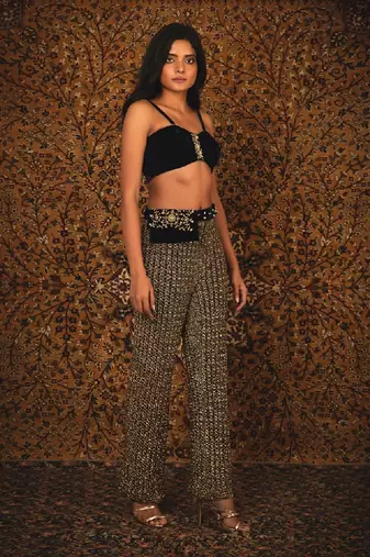 Blue Shehzadi Pant Set