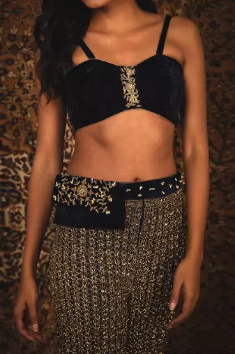 Blue Shehzadi Pant Set