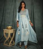 Blue Sophia Kaftan Set