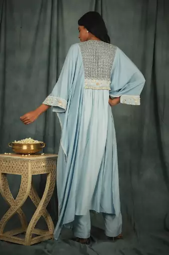 Blue Sophia Kaftan Set