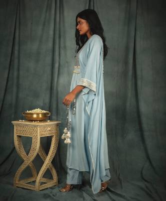 Blue Sophia Kaftan Set 3