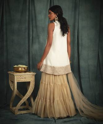 White Anahita Sharara Set 2